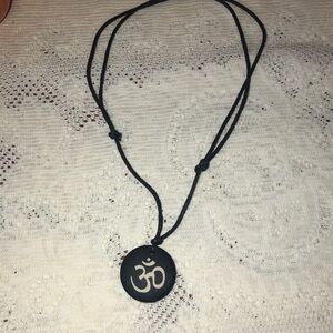 Yoga om adjustable necklace